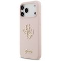 Obal Guess Silicone Big 4G Script pre iPhone 17 Pro Max ružová