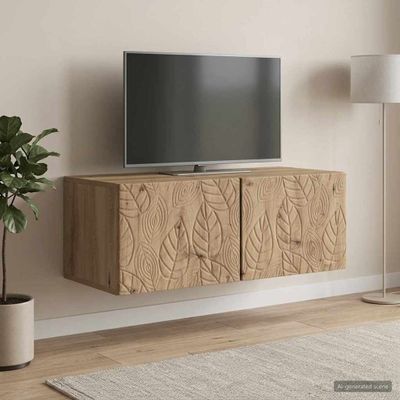 vidaXL Nástenná TV skrinka 98 x 41 x 30 cm Dub artisan