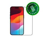 Ochrana obrazovky pre mobilný telefón - bulk - farba rámu čierna - pre Apple iPhone 15