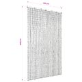 vidaXL Záves proti hmyzu do dverí, bambus 120x220 cm