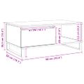 vidaXL Konferenčný stolík dub artisan 90x50x36,5 cm kompozitné drevo
