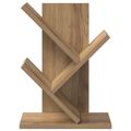 vidaXL Polica na knihy Tree 3-podlažná 30 x 18 x 40 cm Dub artisan
