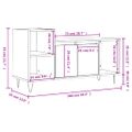 vidaXL TV skrinka dub sonoma 100x35x55 cm spracované drevo