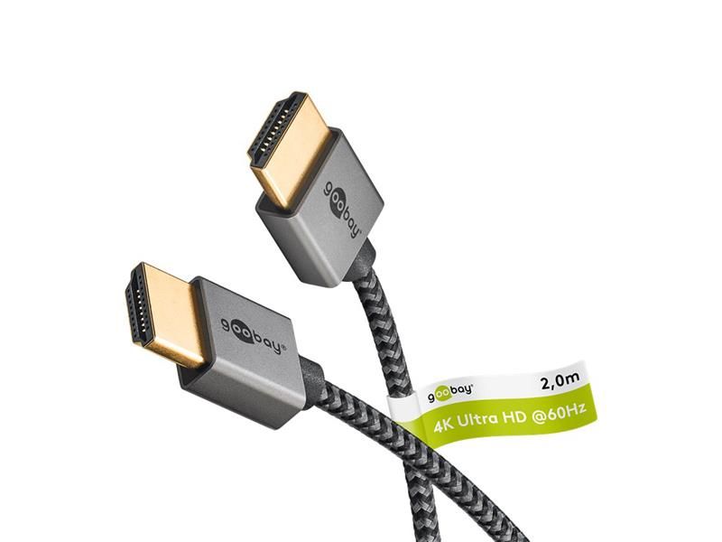 Kábel GOOBAY 75753 HDMI Slim High Speed s Ethernetom 2.0 4K 2m