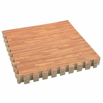 vidaXL Podložka pod bazén 6 pcs drevo 4,32 ㎡ EVA pena