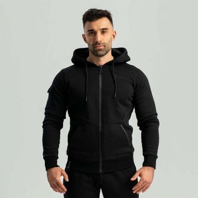 Mikina so zipsom Nova Black - STRIX, veľkosť S, veľkosť oblečenia S