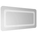 vidaXL Zrkadlo do kúpeľne s LED Priehľadná 60 x 30 cm tvrdené sklo