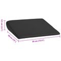 vidaXL Podložka na sedadlo Čierna 39 x 38 x 8,5 cm PU pena