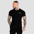 Tričko Fitted TRN Black - GymBeam, veľkosť XXXL, veľkosť oblečenia XXXL