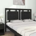 vidaXL Čelo postele čierne 140,5x4x100 cm masívna borovica
