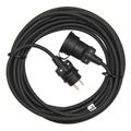 Prodlužovací kabel EMOS PM0501 čierny spojka 10 m / 3x1,5 mm gumový / IP65