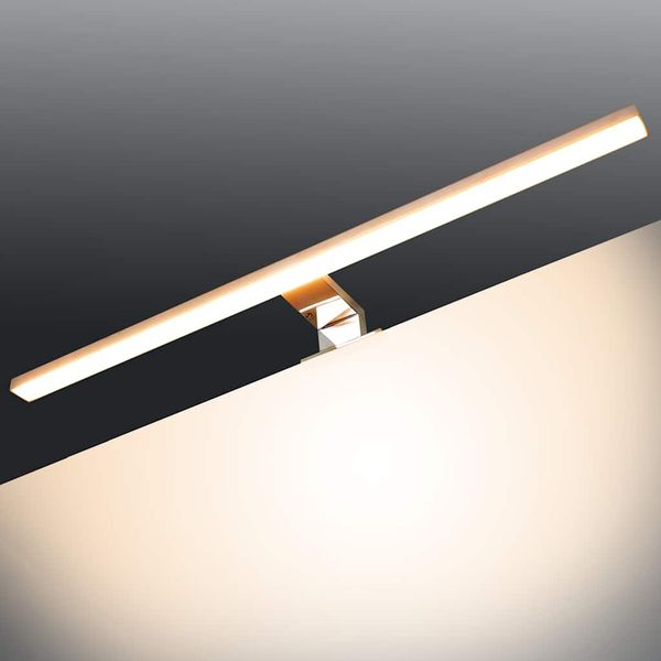 vidaXL Zrkadlová lampa, 8 W, teplé biele svetlo