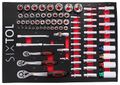 Modul s náradím do dílenského vozíku MECHANIC TOOL TRAY 6, 80 ks SIXTOL