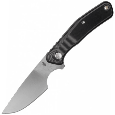 Gerber 30-001659 Principle bushcraft nôž do prírody 7,9 cm, Stonewash, čierna, plast, guma, puzdro