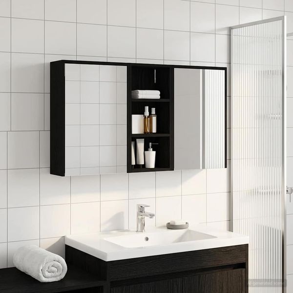 vidaXL Set kabinetov do kúpeľne 3 pcs 116 x 16 x 62,5 cm