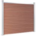 vidaXL Plotový panel WPC 180x146 cm hnedý