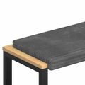 vidaXL Vankúš na lavičku Pl plush kord Svetlosivá Hĺbka 35 cm