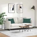 vidaXL Vankúše na pohovku 2 pcs Tmavozelená 60 x 40 cm