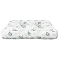vidaXL Poduška na paletovú pohovku vzor listov 60x60x12 cm látka