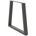 vidaXL Nohy k jedálenskému stolu v tvare V, 2 ks, antracitové, 70 x (72 – 73,3) cm, oceľ