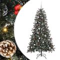 vidaXL Umelý vianočný stromček Zelená 180 cm PVC, plast a oceľ