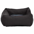 vidaXL Pelech pre psa tmavošedý 85,5x70x23 cm ľanový vzhľad flís
