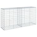 vidaXL Gabiónový kôš s krytom 200x50x100 cm pozinkované železo