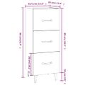 vidaXL Komoda lesklá biela 34,5x34x90 cm spracované drevo