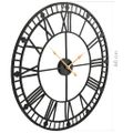 vidaXL Vintage nástenné hodiny s pohonom Quartz kovové 60 cm XXL