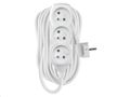 Prodlužovací kabel EMOS P0310R / 10 m / 3 zásuvky / biely / PVC / 1,5 mm2