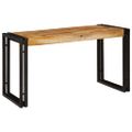 vidaXL Hniezdiaci stôl 3 ks Hnedá a čierna 82 x 40 x 45 cm