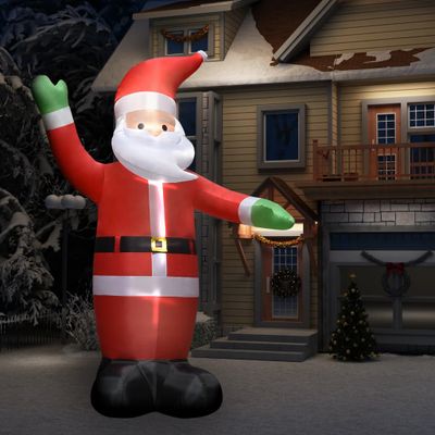 vidaXL Nafukovací Santa Claus s LED diódami vianočná dekorácia IP44 4,5 m