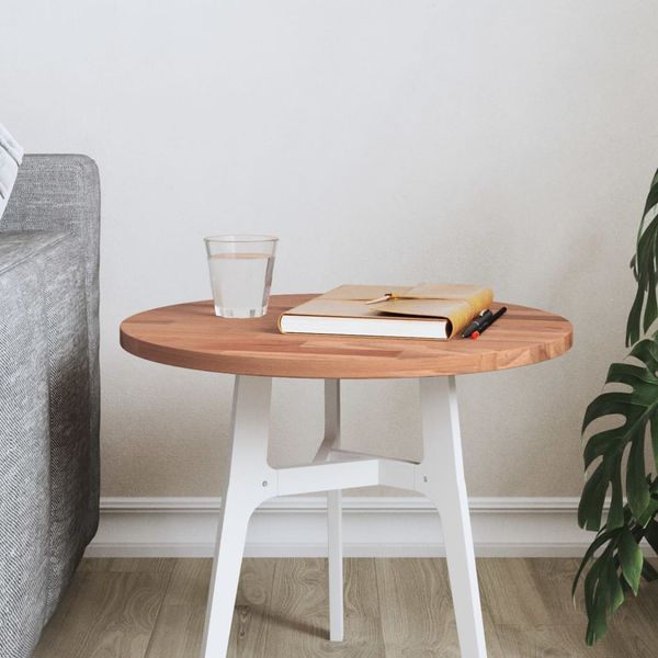 vidaXL Stolová doska Ø40x1,5 cm okrúhla masívny buk