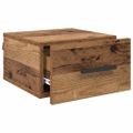 vidaXL Nočný stolík 35 x 35 x 20 cm Kompozitné drevo Staré drevo
