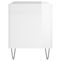 vidaXL Skrinka na platne lesklá biela 74,5x38x48 cm kompozitné drevo