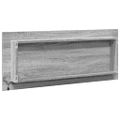 vidaXL Kúpeľňové LED zrkadlo sivý dub sonoma 100x8,5x37 cm