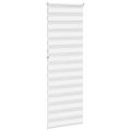 vidaXL Zebra roleta biela 90x230 cm šírka látky 85,9 cm polyester