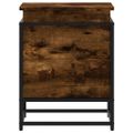 vidaXL Úložný box s vekom dymový dub 40x40x51,5 cm kompozitné drevo
