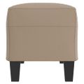 vidaXL Lavička kapučínová 100x35x41 cm umelá koža