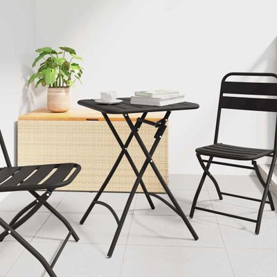 vidaXL Bistro stôl Antracit 55 x 55 x 72,5 cm Práškovaná oceľ