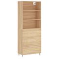 vidaXL Vysoká skrinka dub sonoma 69,5x34x180 cm spracované drevo
