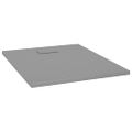 vidaXL Sprchová vanička SMC sivá 100x80 cm