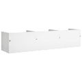 vidaXL Nástenné skrinky 2 ks biele 75x18x16,5 cm kompozitné drevo