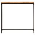 vidaXL Konzolový stolík 80x30x74 cm mangovníkový masív a železo