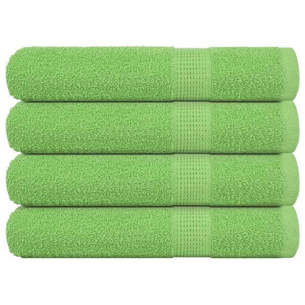 vidaXL Saunové osušky FROGN 4 ks jablkovo zelené 80x200 cm 360 g/m²
