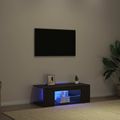 vidaXL TV skrinka 90 x 39 x 30 cm Čierny dub Kompozitné drevo