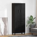 vidaXL Highboard 2 ks Čierny dub 69,5 x 34 x 180 cm