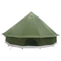 vidaXL Tipi stan 10-miestny Olivovo zelená Polyester a oceľ