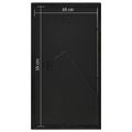 vidaXL 3D fotorámiky 5 ks čierne 18x35 cm na 3 obrázky (10x15 cm)