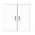 vidaXL Komoda biela 80x33x70 cm spracované drevo